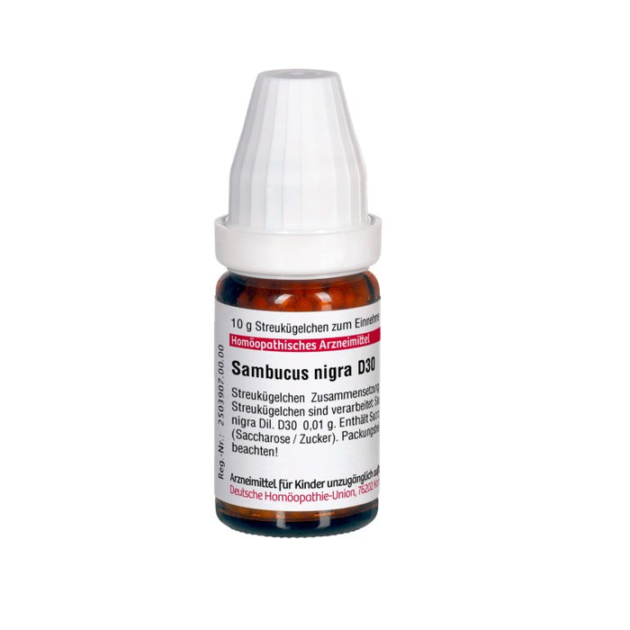 Sambucus nigra D30 DHU Globuli, 10 g Globules