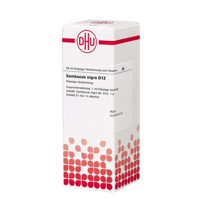 Sambucus nigra D12 DHU Dilution, 20 ml Solution