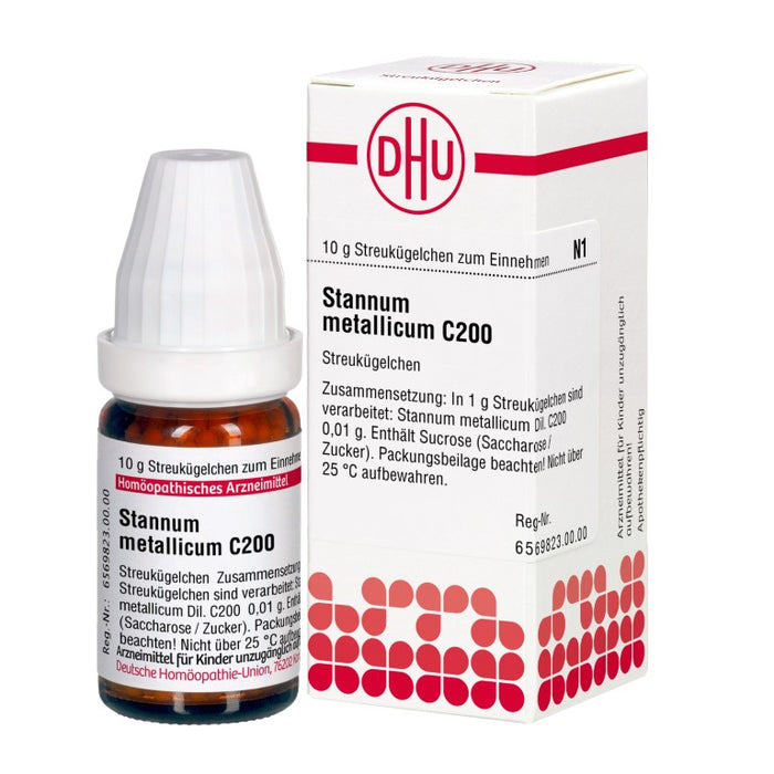 Stannum metallicum C200 DHU Globuli, 10 g Globules