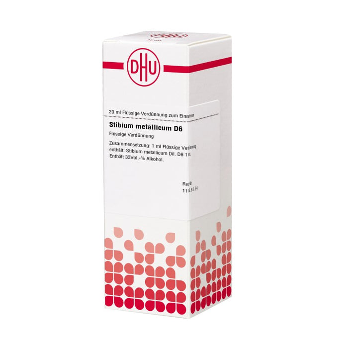 Stibium metallicum D6 DHU Dilution, 20 ml Solution