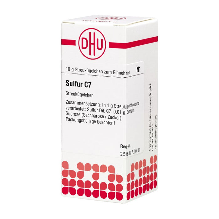 Sulfur C7 DHU Globuli, 10 g Globules