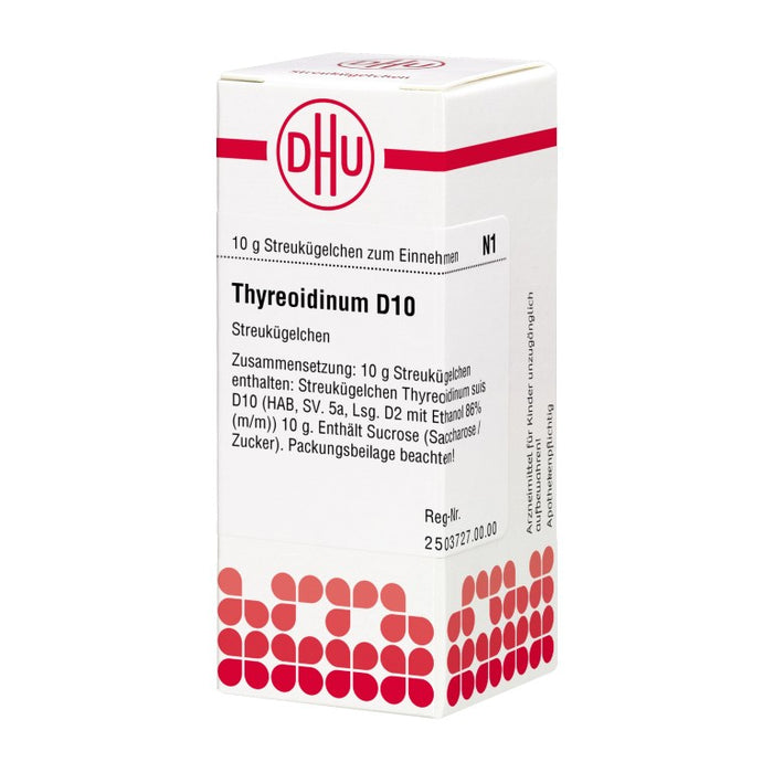 Thyreoidinum D10 DHU Globuli, 10 g Globules