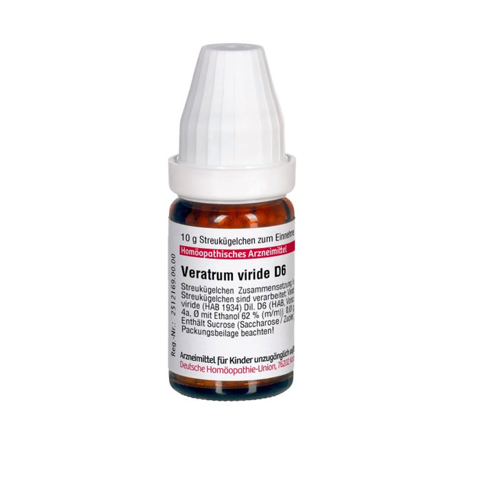 Veratrum viride D6 DHU Globuli, 10 g Globules