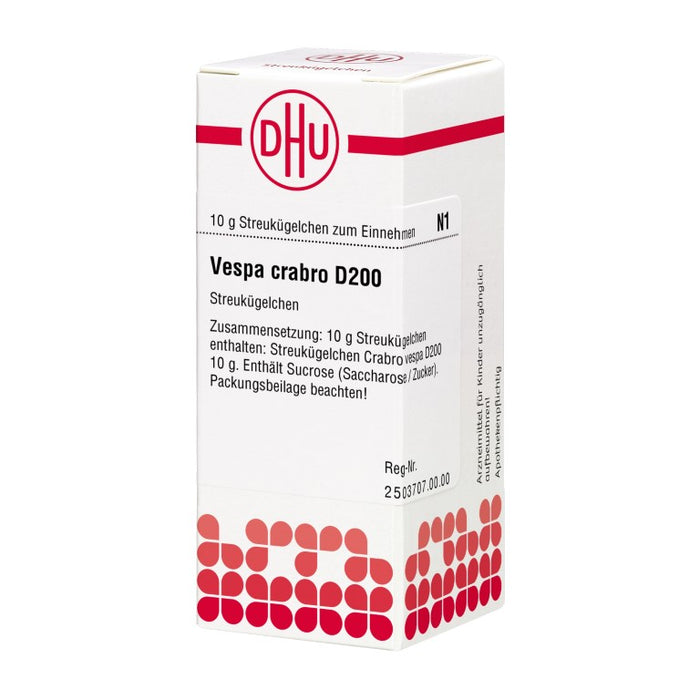 Vespa crabro D200 DHU Globuli, 10 g Globules