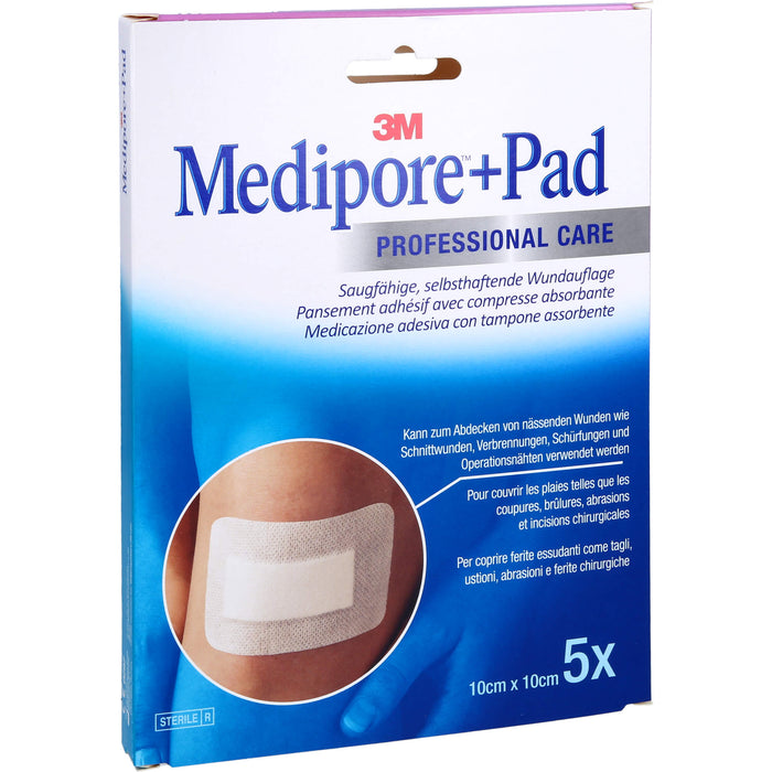 Medipore + Pad 10,0 cm x 10,0 cm, 5 St PFL