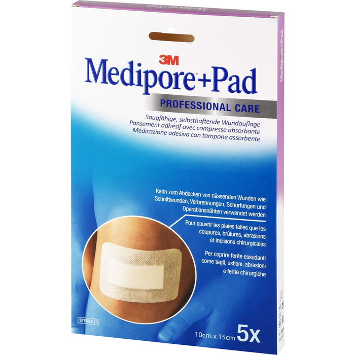 Medipore + Pad 10,0 cm x 15,0 cm, 5 pcs. Patch