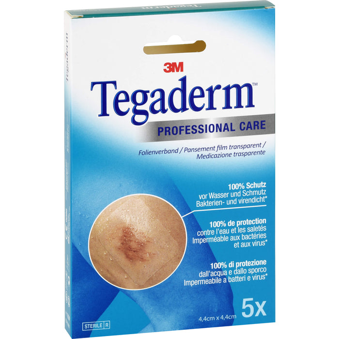 Tegaderm Film 4,4 cmx4,4 cm, 5 St. Pflaster