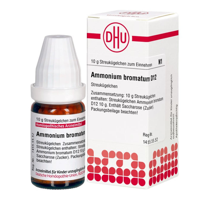 Ammonium bromatum D12 DHU Globuli, 10 g Globules