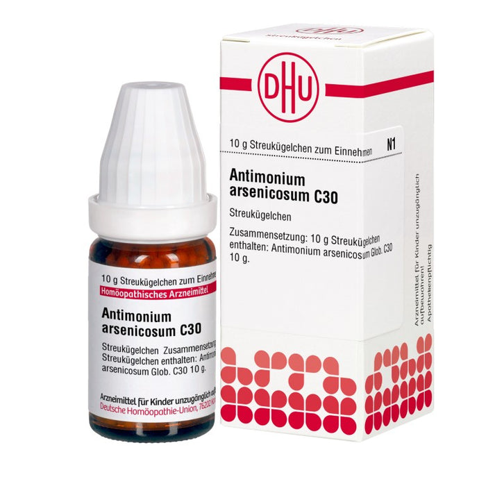 Antimonium arsenicosum C30 DHU Globuli, 10 g Globules