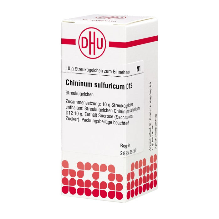 Chininum sulfuricum D12 DHU Globuli, 10 g Globules