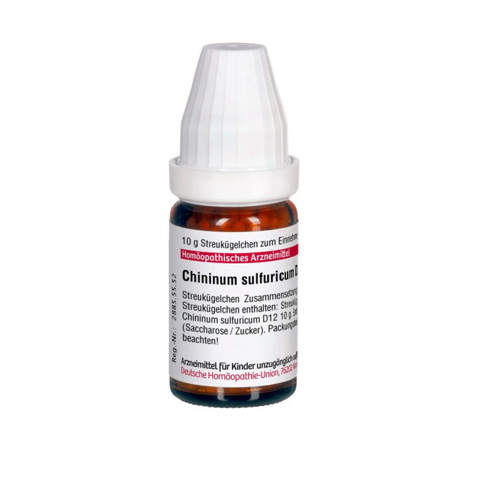 Chininum sulfuricum D12 DHU Globuli, 10 g Globules