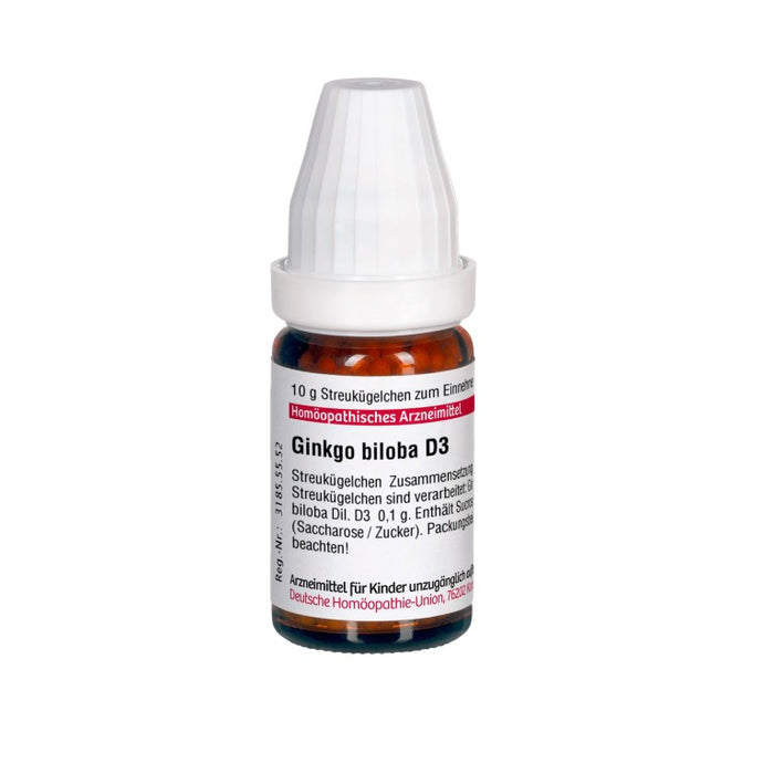 Ginkgo biloba D3 DHU Globuli, 10 g Globules