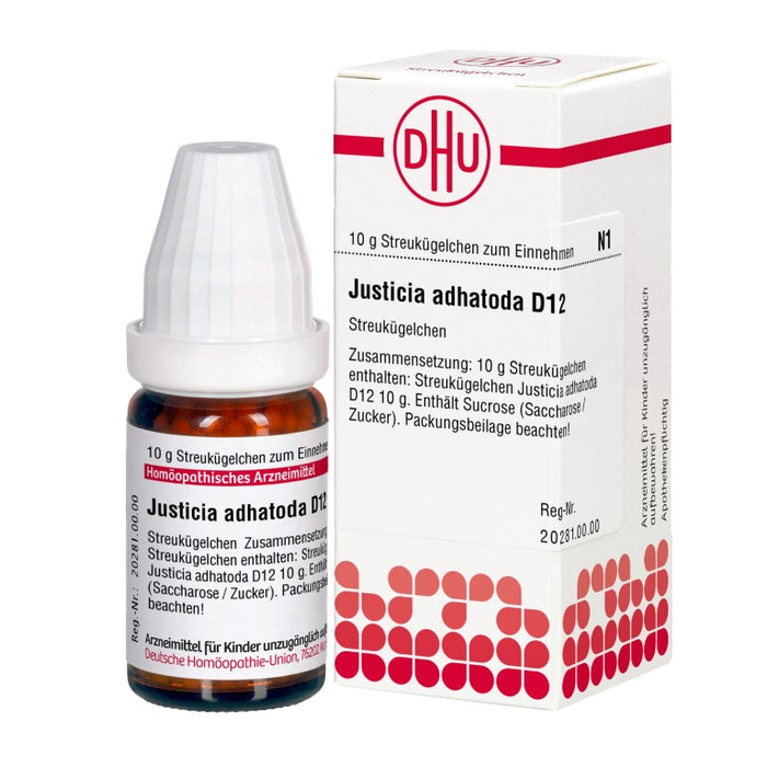 Justica adhatoda D12 DHU Globuli, 10 g Globules