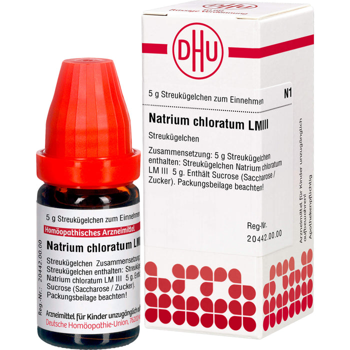 Natrium chloratum LM III DHU Globuli, 5 g Globules