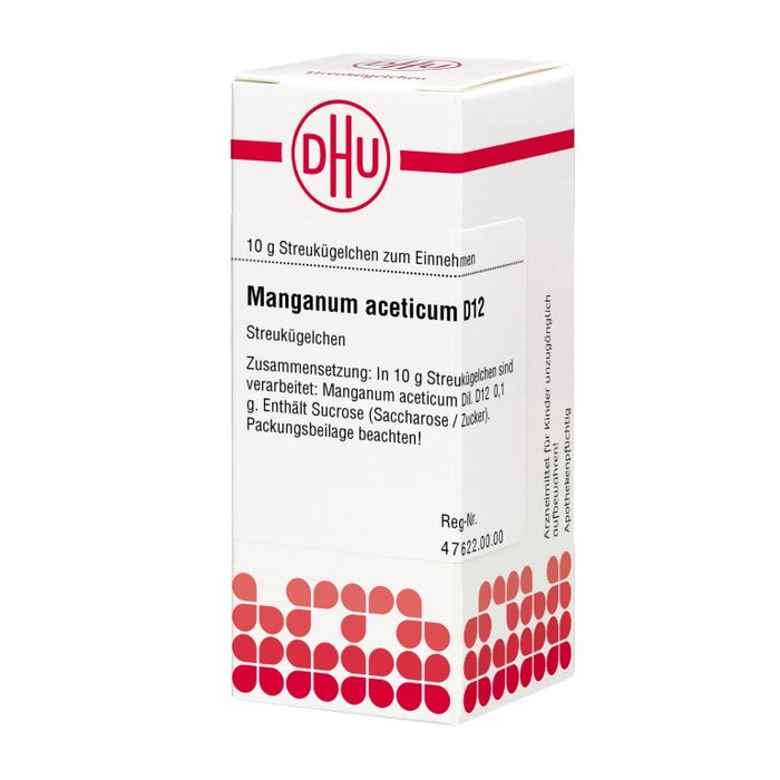 Manganum aceticum D12 DHU Globuli, 10 g Globules