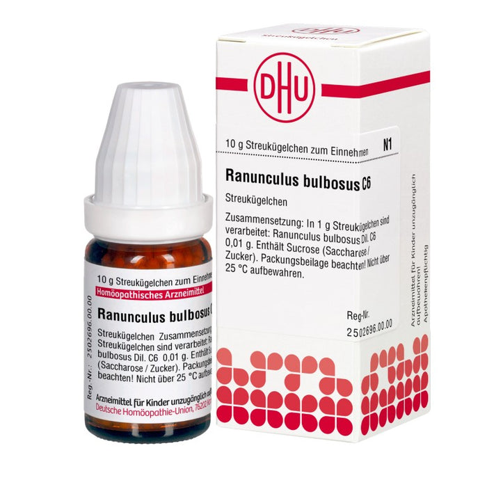 Ranunculus bulbosus C6 DHU Globuli, 10 g Globules