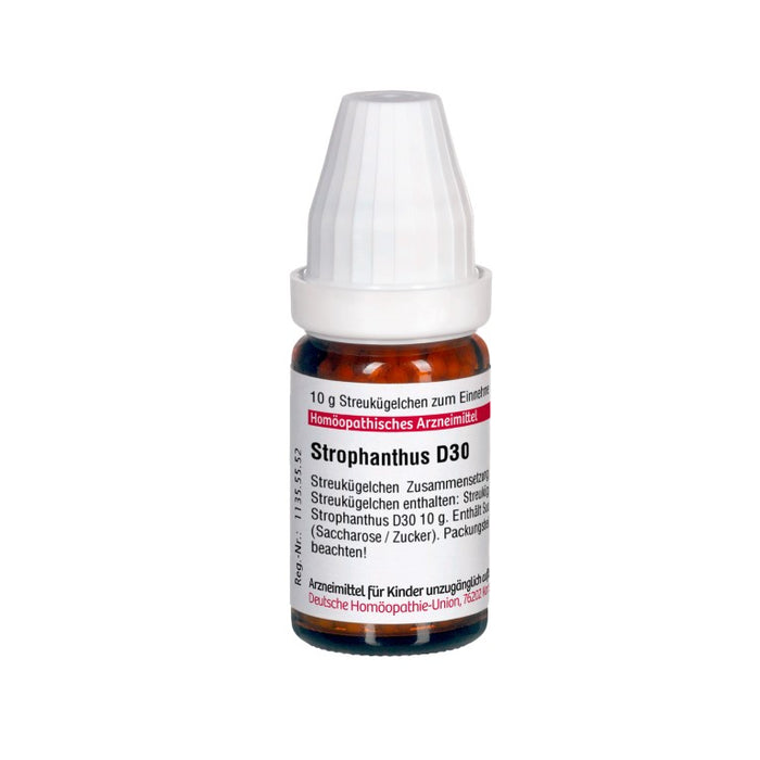 Strophanthus D30 DHU Globuli, 10 g Globules