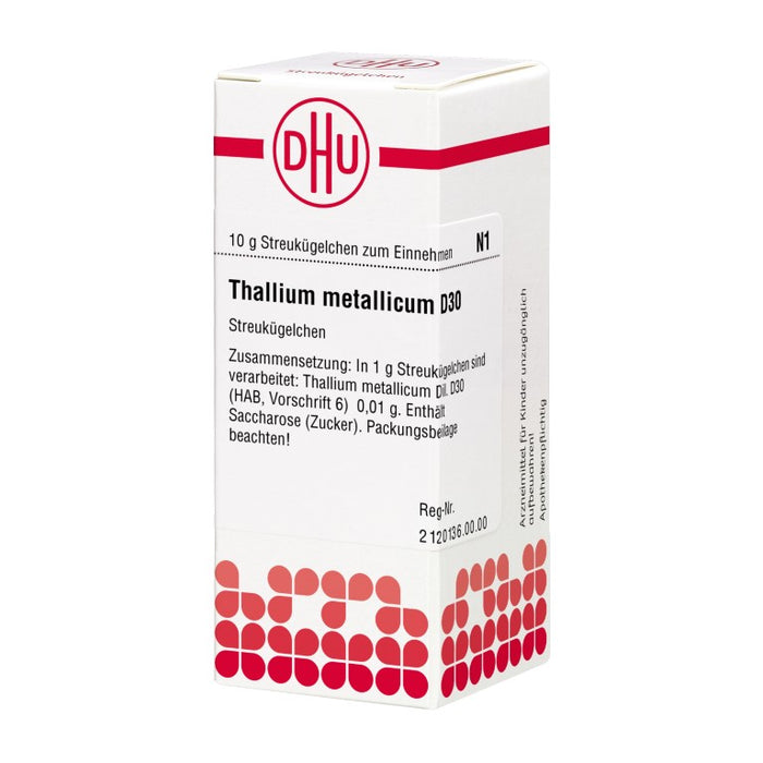 Thallium metallicum D30 DHU Globuli, 10 g Globules