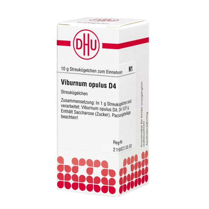Viburnum opulus D4 DHU Globuli, 10 g Globules