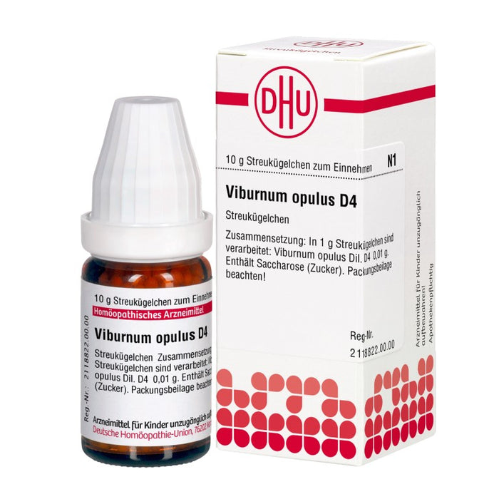 Viburnum opulus D4 DHU Globuli, 10 g Globules