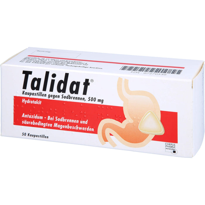 Talidat Kaupastillen gegen Sodbrennen, 50 pc Pastilles