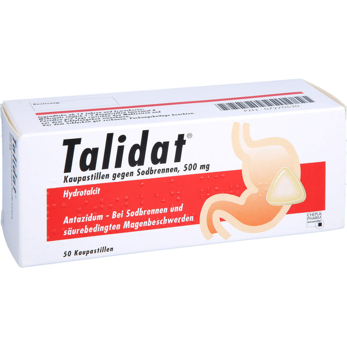 Talidat Kaupastillen gegen Sodbrennen, 50 pc Pastilles