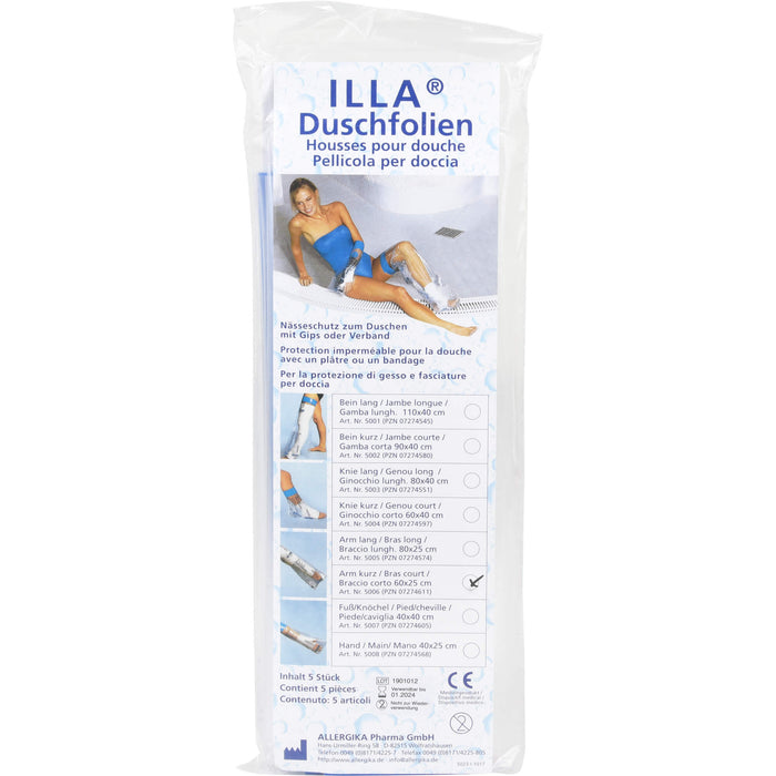 Dusch Folien Arm kurz 60cm, 5 St 