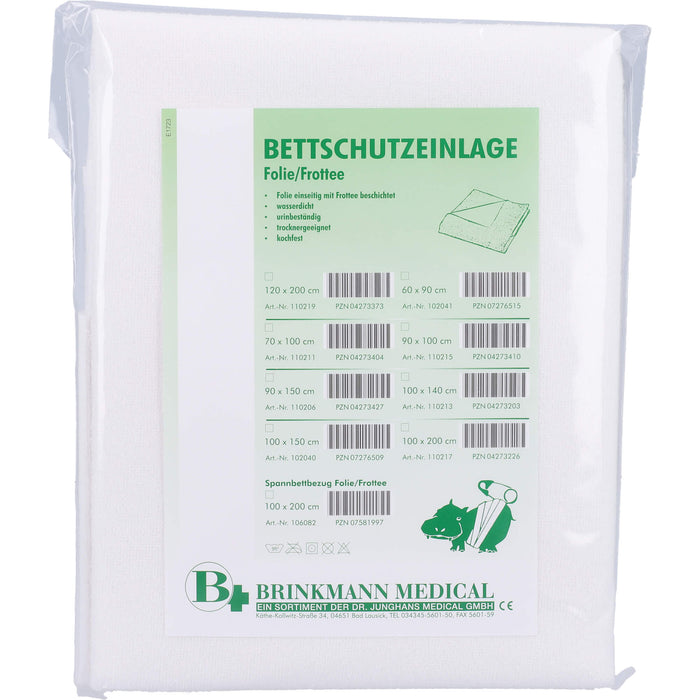 Bettschutzeinlage Folie/Frottee 60x90cm, 1 St 