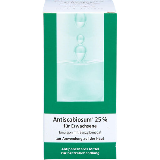 Antiscabiosum 25 % für Erwachsene Emulsion bei Krätze, 200 ml Lösung