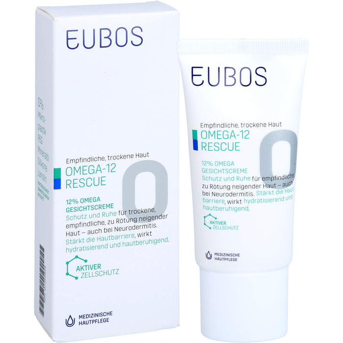EUBOS Empfindliche Haut Omega 3-6-9 Gesichtscreme, 50 ml Crème