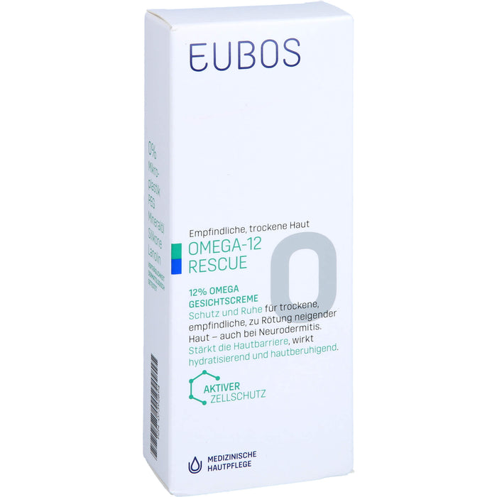 EUBOS Empfindliche Haut Omega 3-6-9 Gesichtscreme, 50 ml Crème