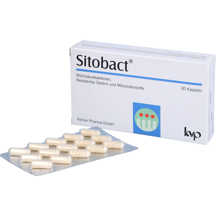Sitobact Kapseln mit Milchsäurebakterien, 30 pc Capsules