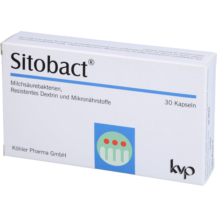 Sitobact Kapseln mit Milchsäurebakterien, 30 pc Capsules