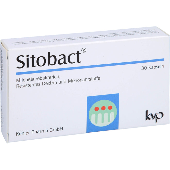 Sitobact Kapseln mit Milchsäurebakterien, 30 pc Capsules