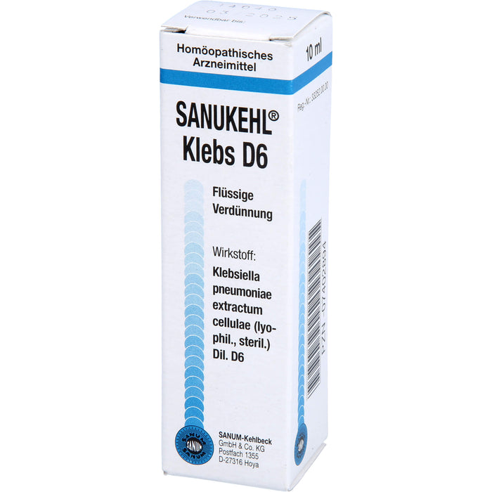 SANUM-KEHLBECK Sanukehl Klebs D6 flüssige Verdünnung, 10 ml Lösung