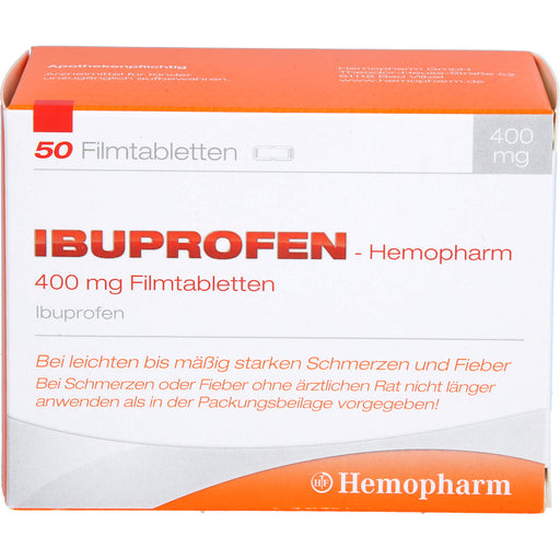 Ibuprofen-Hemopharm 400 mg Filmtabletten, 50 St. Tabletten