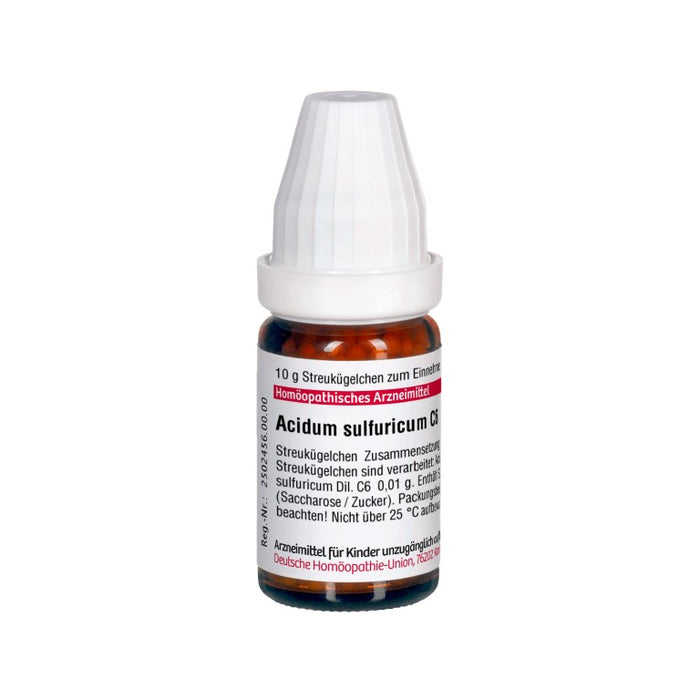 DHU Acidum sulfuricum C6 Streukügelchen, 10 g Globuli