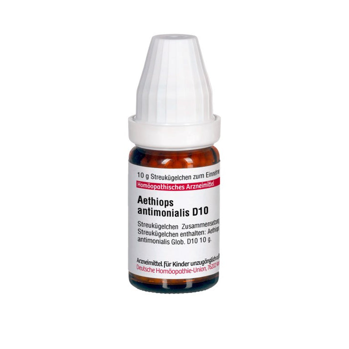 Aethiops antimonialis D10 DHU Globuli, 10 g Globules