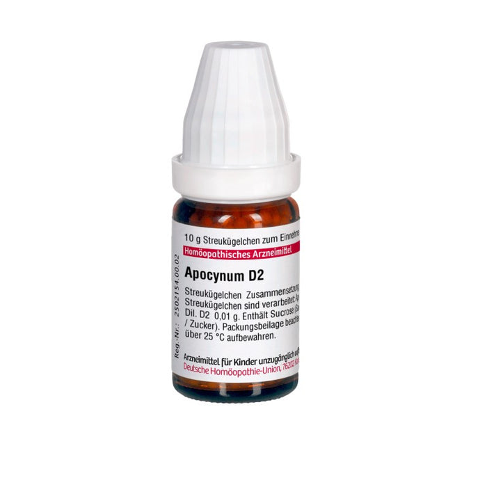 Apocynum D2 DHU Globuli, 10 g Globules