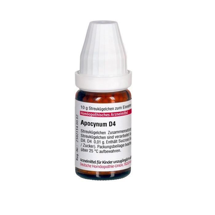 Apocynum D4 DHU Globuli, 10 g Globules