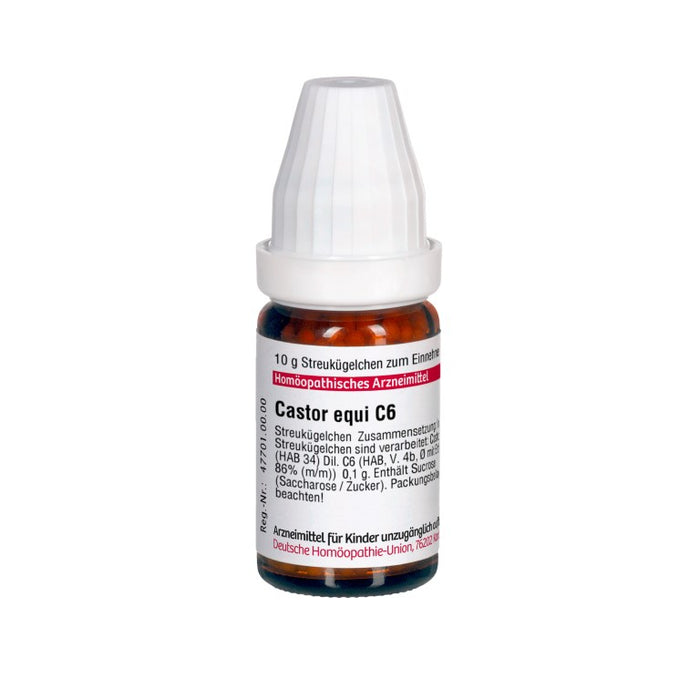 Castor equi C6 DHU Globuli, 10 g Globules