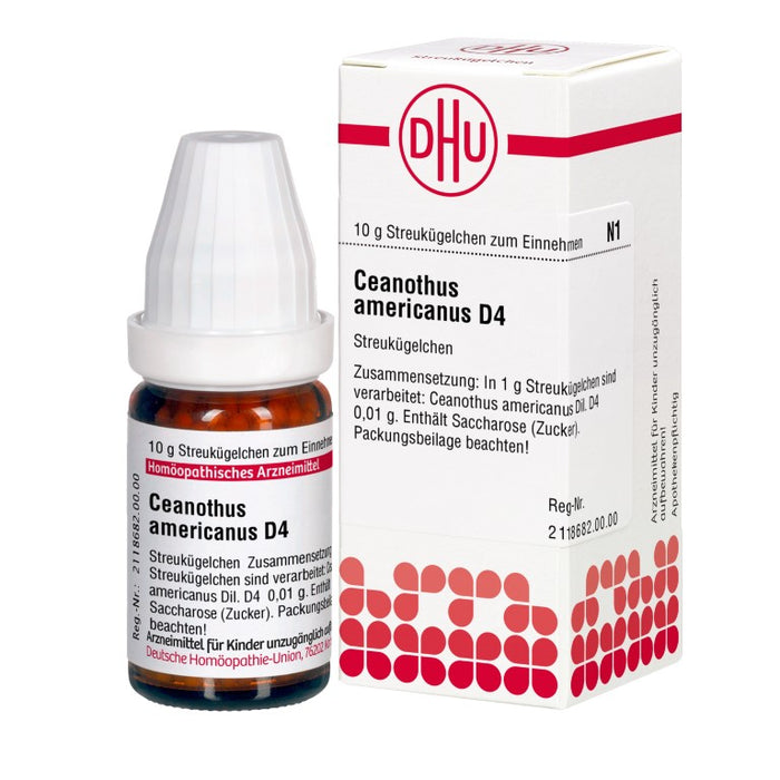 Ceanothus americanus D4 DHU Globuli, 10 g Globules