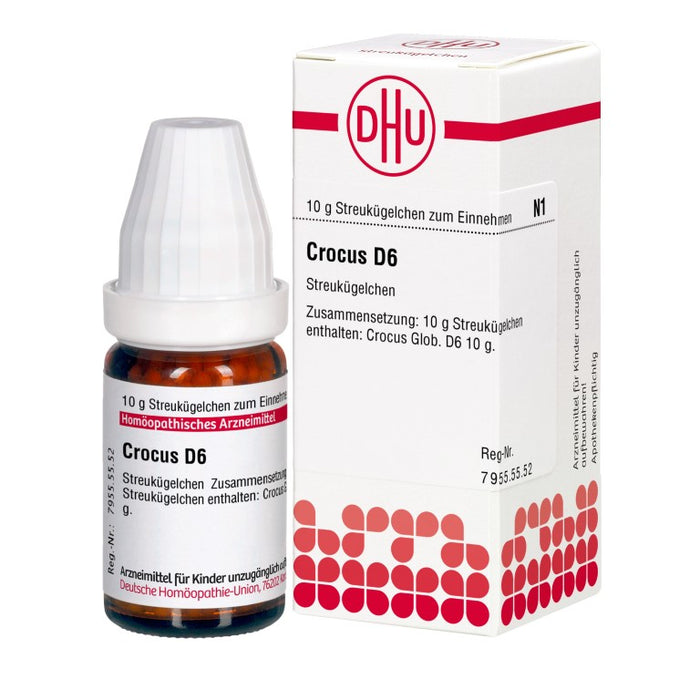 Crocus D6 DHU Globuli, 10 g Globules