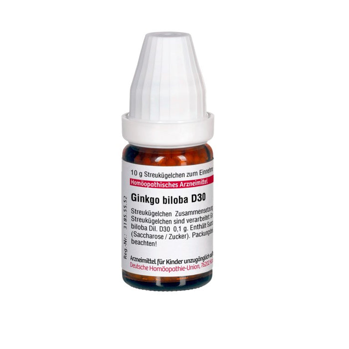 Ginkgo biloba D30 DHU Globuli, 10 g Globules