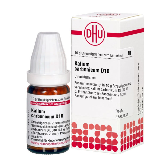 Kalium carbonicum D10 DHU Globuli, 10 g Globules