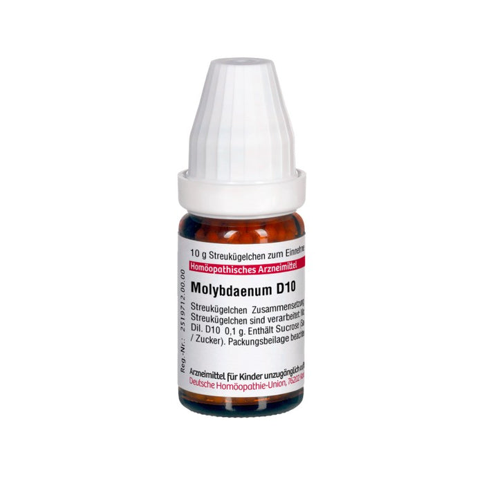 Molybdänum D10 DHU Globuli, 10 g Globules