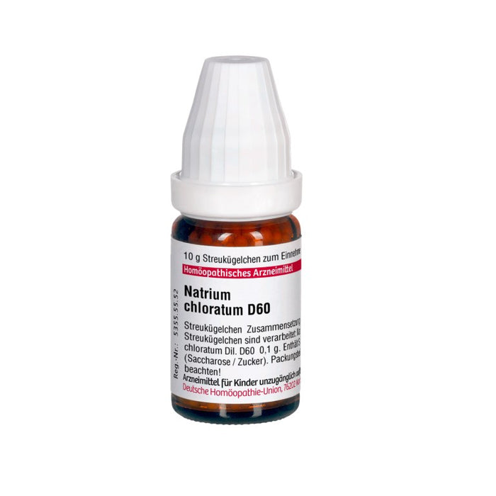 Natrium chloratum D60 DHU Globuli, 10 g Globules