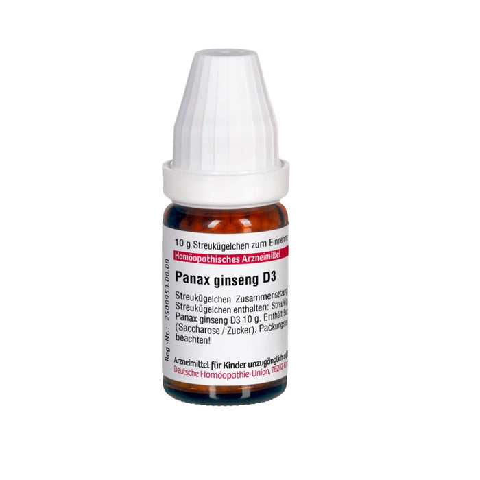 Panax ginseng D3 DHU Globuli, 10 g Globules