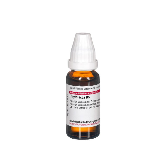DHU Phytolacca D5 Dilution, 20 ml Solution