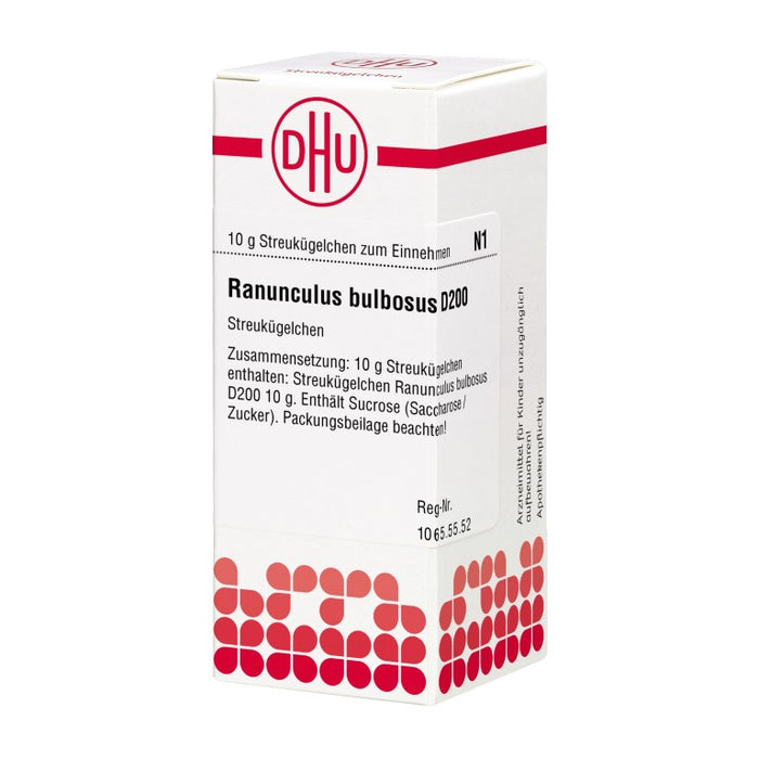 Ranunculus bulbosus D200 DHU Globuli, 10 g Globules